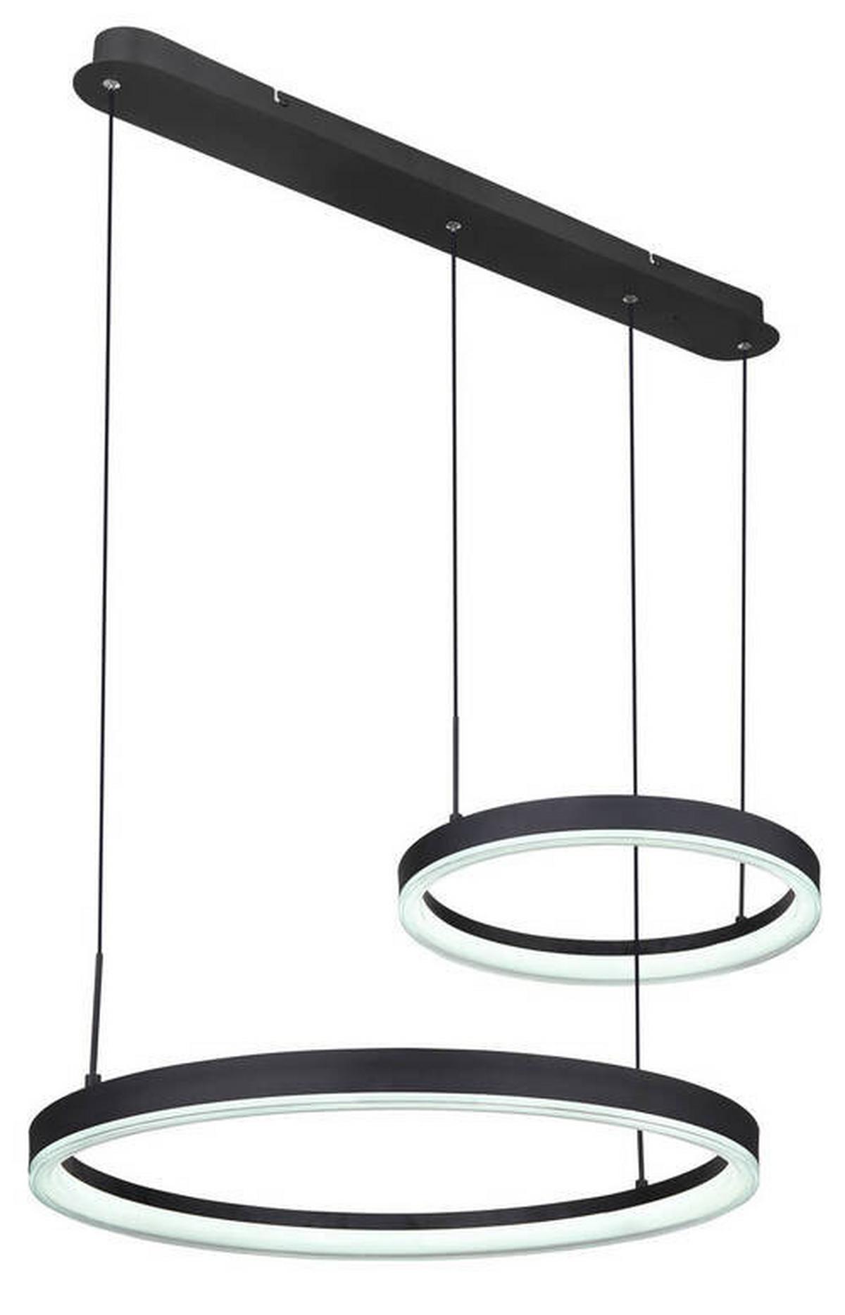 LED-Hängeleuchte 67189h1 - Goldfarben/Opal, Design, Kunststoff/Metall (82,5/60/150cm) - Globo