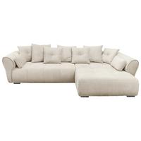 Ecksofa Riska Beige S: 330x197 Cm - Beige/Schwarz, KONVENTIONELL, Textil (330/197cm) - MID.YOU