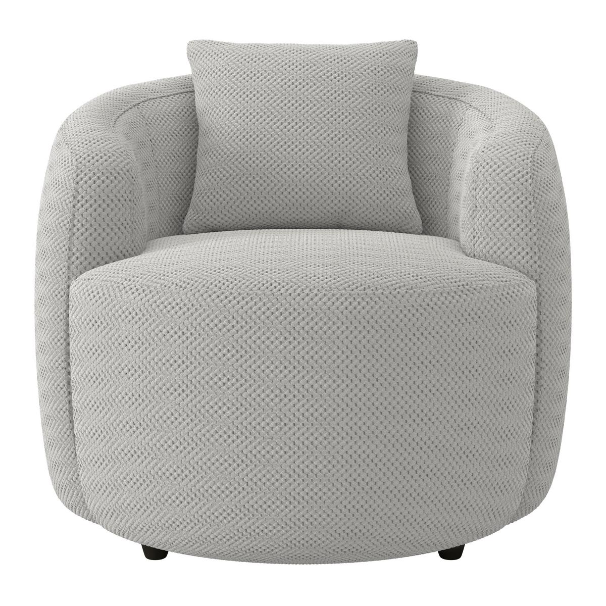 Sessel Pina - Beige/Schwarz, MODERN, Textil (81/74/81cm)