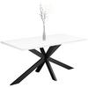 Esstisch Alex Schwarz, Weiß - Schwarz/Weiß, MODERN, Holzwerkstoff (200/90/78cm) - Livetastic
