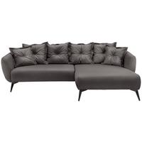 Ecksofa Baggio Anthrazit S: 277x162 cm - Anthrazit/Schwarz, MODERN, Textil (277/162cm) - Livetastic