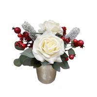 ROSE Elfi H: 29 cm - Rot/Silberfarben, KONVENTIONELL, Kunststoff/Textil (30/29cm) - Luca Bessoni