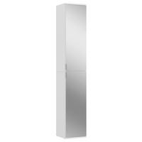 Mehrzweckschrank Projekt X Weiß Dekor BxHxT 32,5x193x37cm - Schwarz/Weiß, MODERN, Glas/Holzwerkstoff (32,5/193/37cm) - MID.YOU