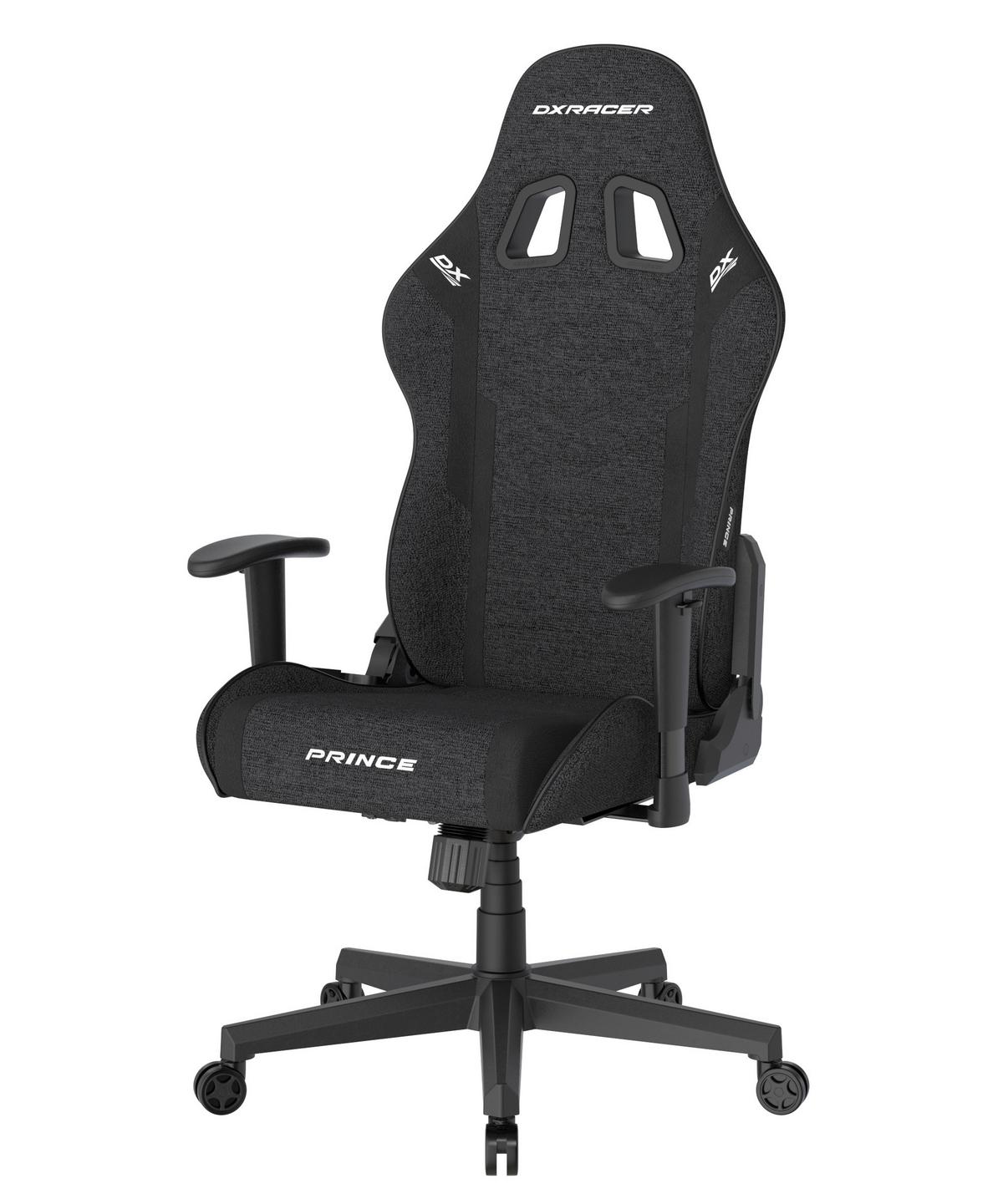 Gamingstuhl Prince Schwarz B: 70cm - Schwarz/Weiß, KONVENTIONELL, Kunststoff/Textil (70/132/70cm) - Dxracer