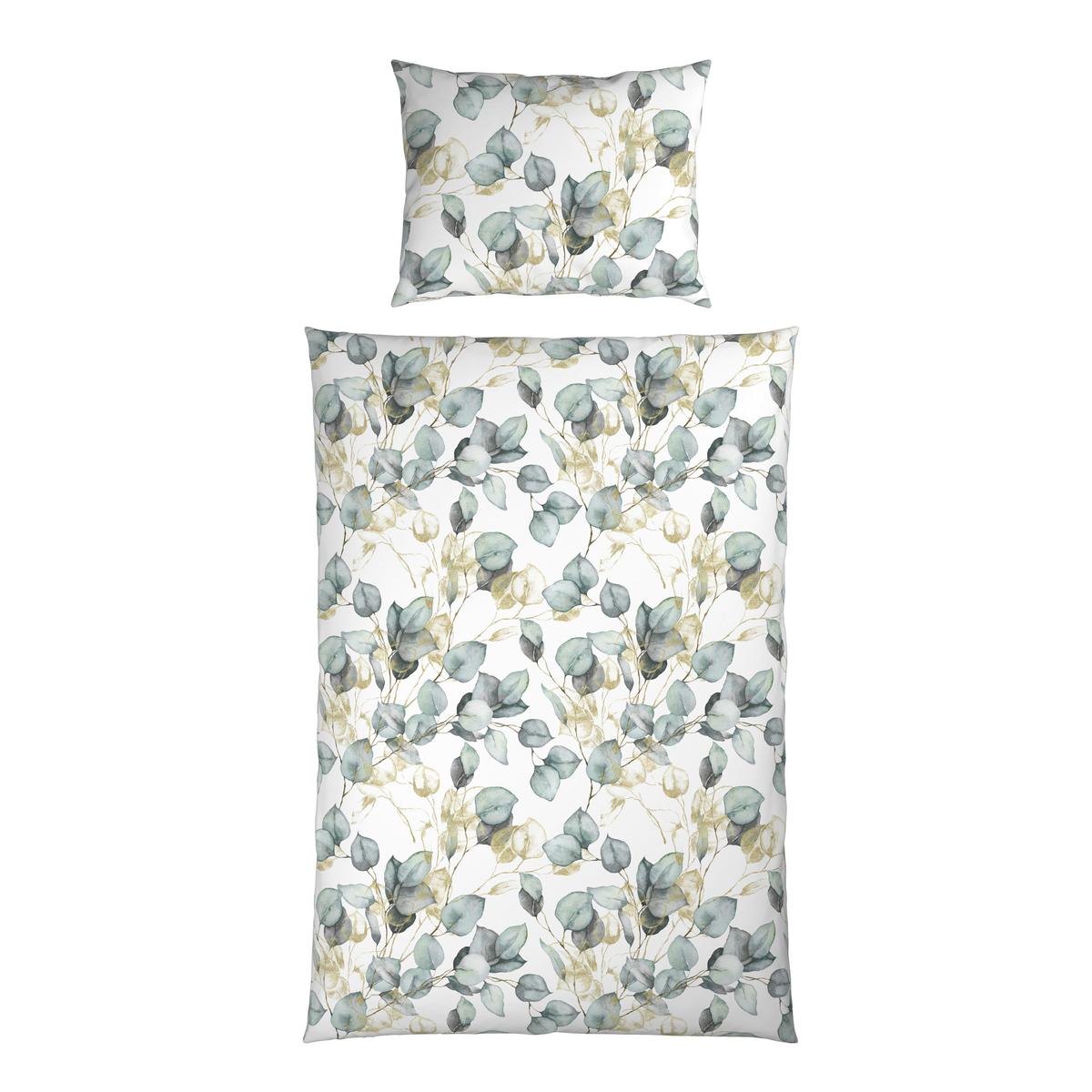 Bettwäsche Natalia - Türkis/Braun, ROMANTIK / LANDHAUS, Textil - James Wood
