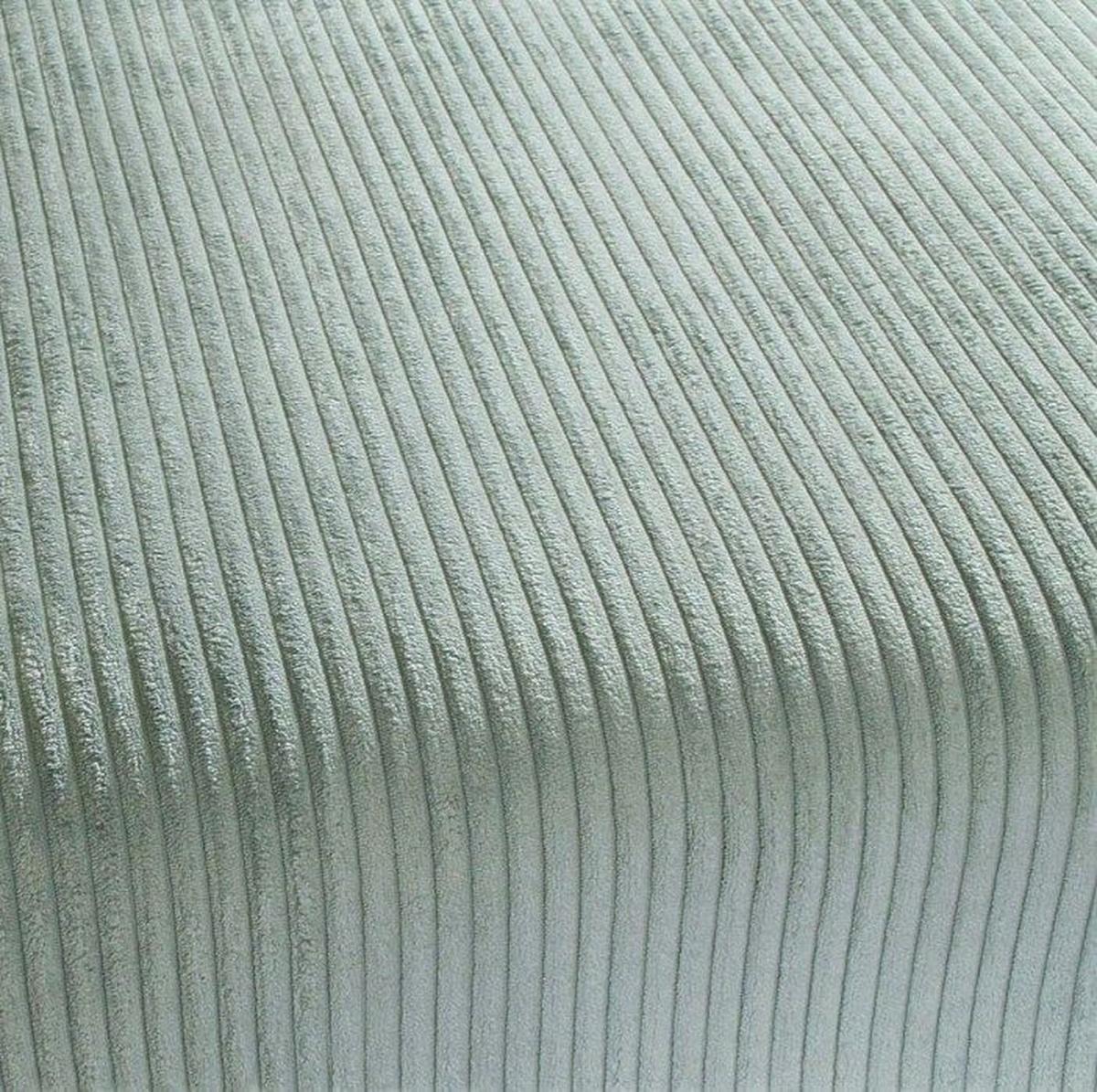Ecksofa Star Mintgrün S: 228x147 cm - Creme/Schwarz, Design, Holzwerkstoff/Textil (228/147cm) - P & B