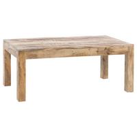 Obdĺžnikový konferenčný stolík z masívu RUSTICA - hnedá, Design, drevo (110/60/47cm) - MID.YOU