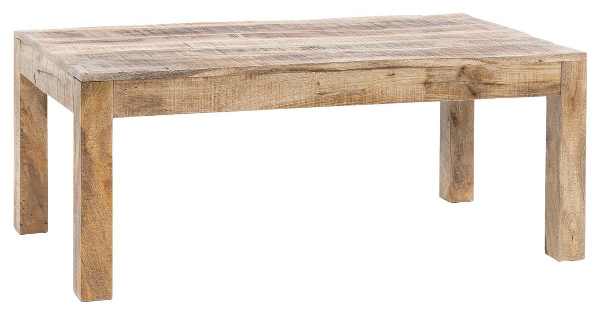 Obdĺžnikový konferenčný stolík z masívu RUSTICA - hnedá, Design, drevo (110/60/47cm) - MID.YOU
