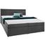 Boxspring Posteľ Rosa 180 - tmavosivá, Moderný, drevo/textil (205/180/103cm) - Modern Living Boxspring Posteľ Rosa 180 - tmavosivá, Moderný, drevo/textil (205/180/103cm) - Modern Living