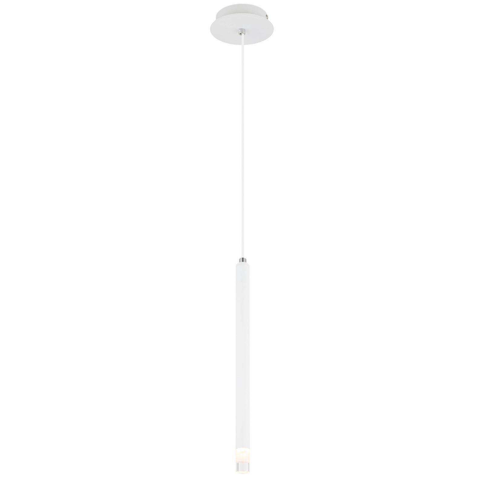 ZÁVESNÉ SVIETIDLO RYAN - číra/biela, Modern, kov/textil (12/120cm)