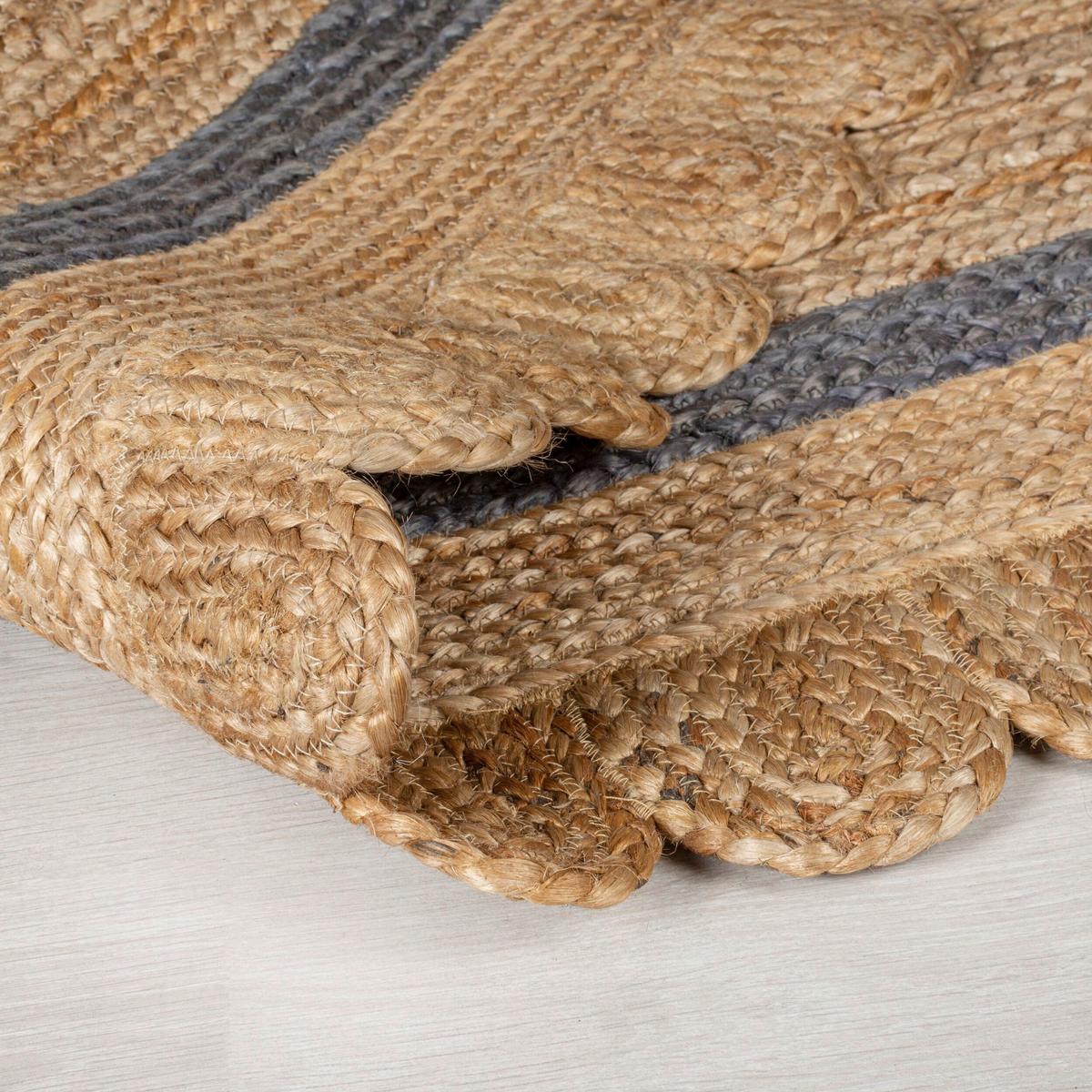 Flachwebteppich Natur B: 170cm - Naturfarben/Grau, Basics, Textil (170/120cm)