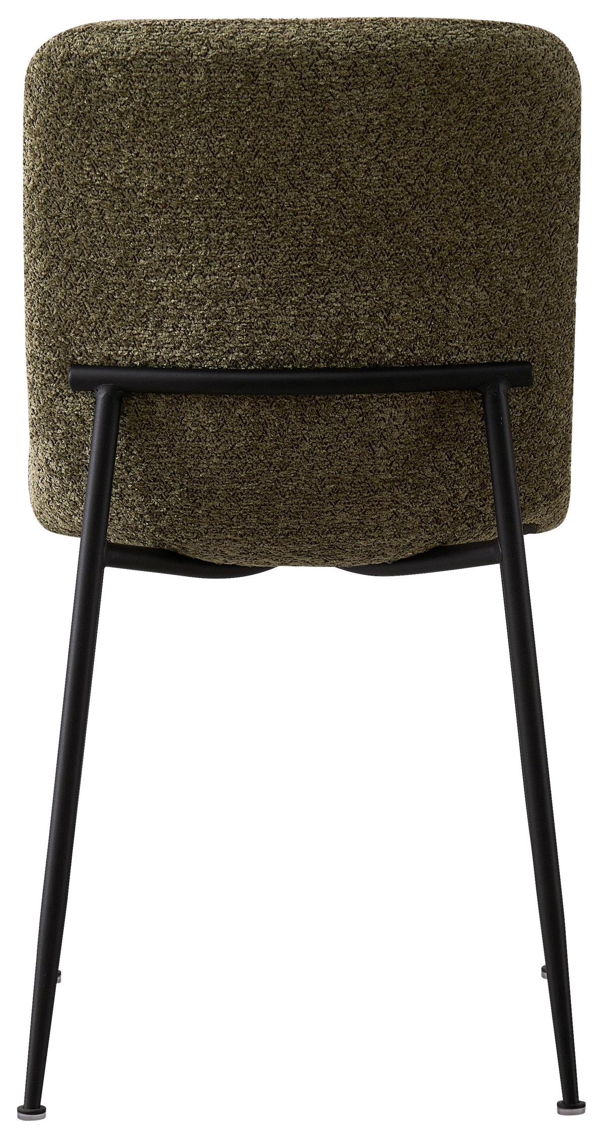 ŽIDLE MILA - černá/zelená, Moderní, kov/dřevo (43/82/57cm) - Mömax