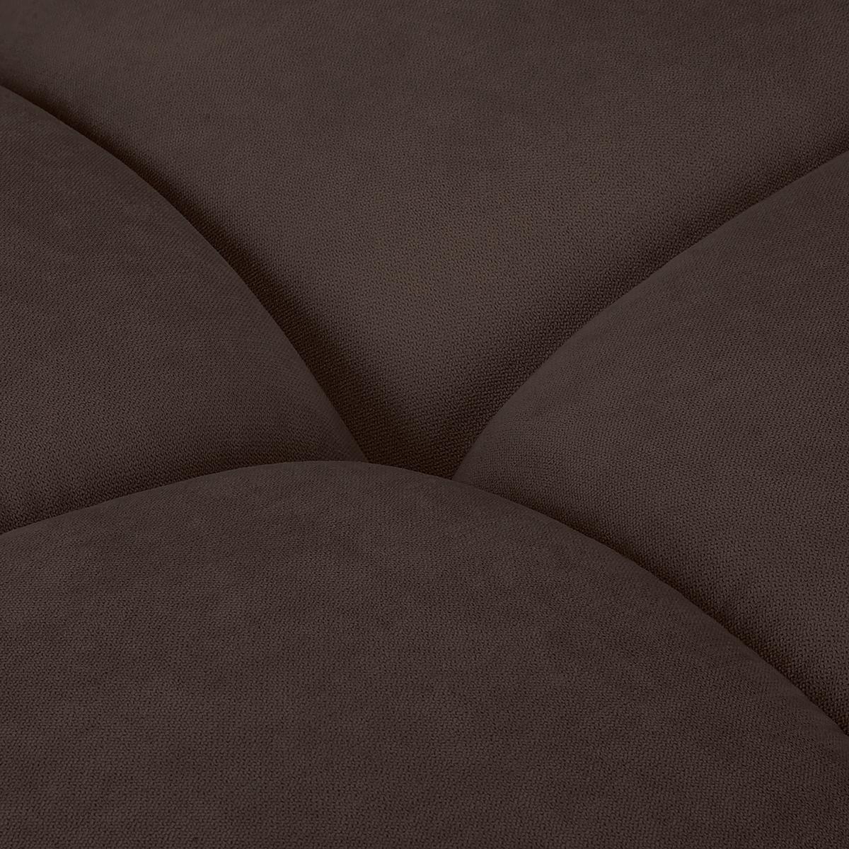 Ecksofa Azzuro Braun S: 256x175 Cm - Silberfarben/Braun, Design, Textil (256/175cm) - Livetastic