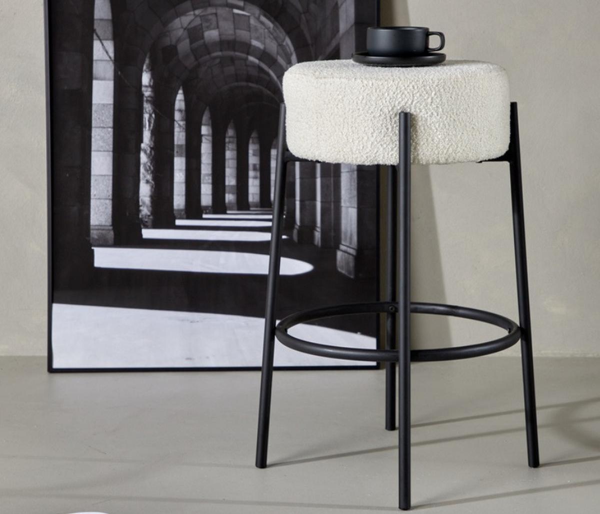 TRESENSESSEL Tucson, Weiß B: 50 cm - Weiß, MODERN, Textil/Metall (50/70/50cm) - Livetastic