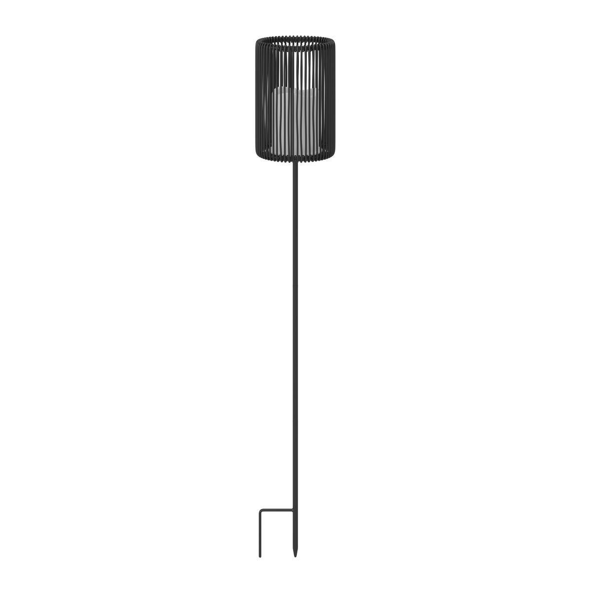 SOLÁRNE SVIETIDLO NANAY - čierna, Modern, kov/plast (12/78/12cm) - Bessagi Garden