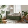 Boxbett Polly - Dunkelgrün/Schwarz, MODERN, Holz/Holzwerkstoff (90/200cm) - MID.YOU