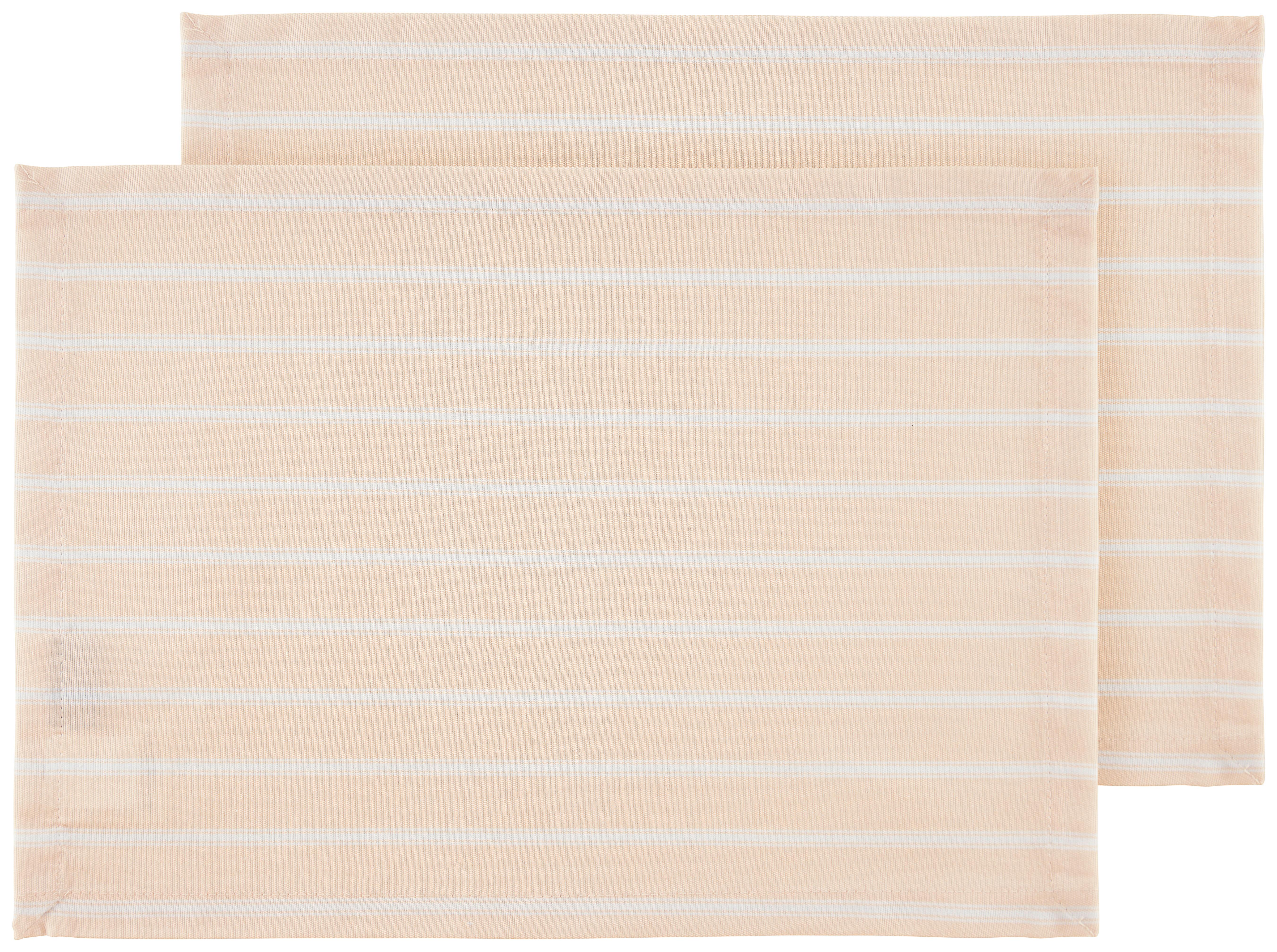 Prostírání Steffi - bílá/růžová, Konvenční, textil (33/45cm) - Mary's
