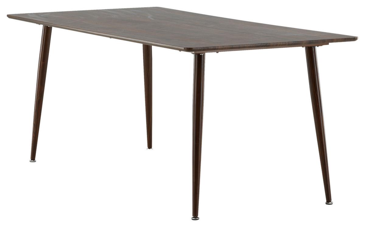 Esstisch Polar - Braun, Design, Holzwerkstoff/Metall (180/90/75cm) - Livetastic