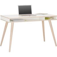 Íróasztal Billund - tölgyfa/fehér, Modern, faalapú anyag/fa (120/60/75cm) - MID.YOU