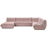 Wohnlandschaft Giselle Altrosa Cord - Altrosa, Trend, Textil (185/390/210cm) - Livetastic