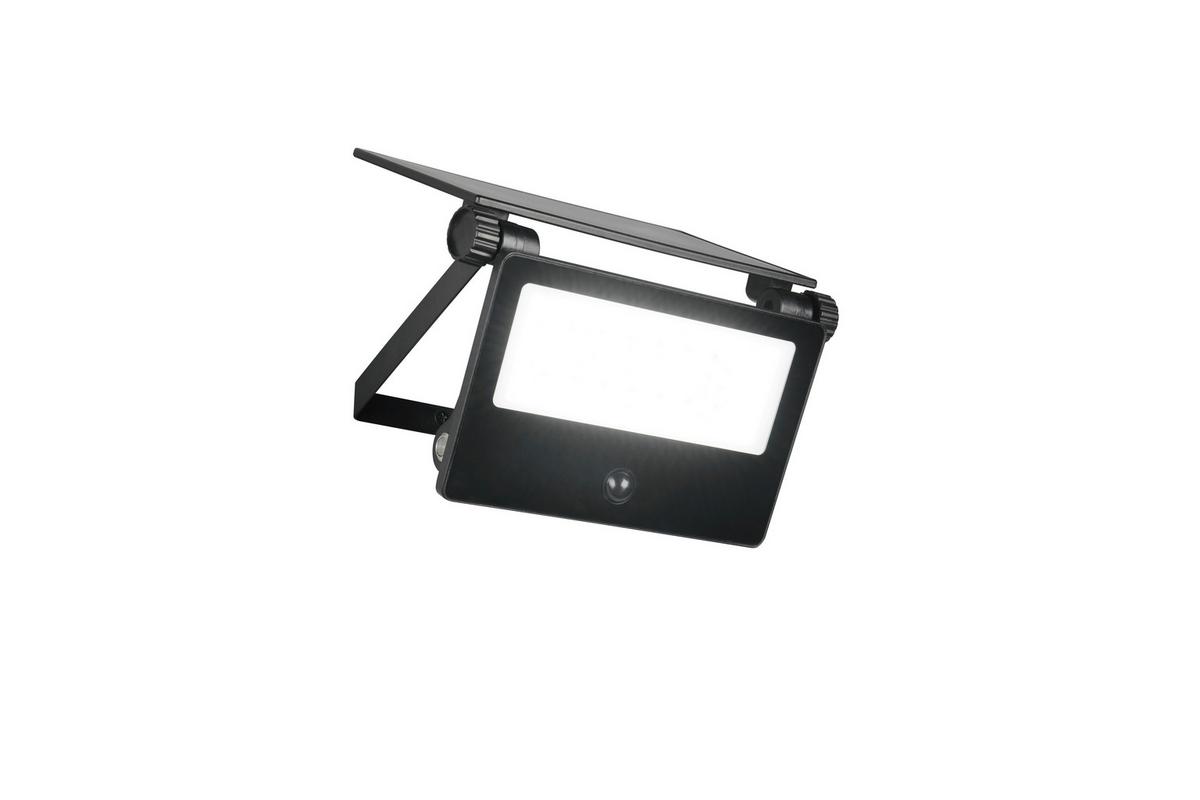 AUßENWANDLEUCHTE Touch On/Off, 3000-6000K - Schwarz/Weiß, Design, Glas/Metall (20,5/17,5/15,5cm)