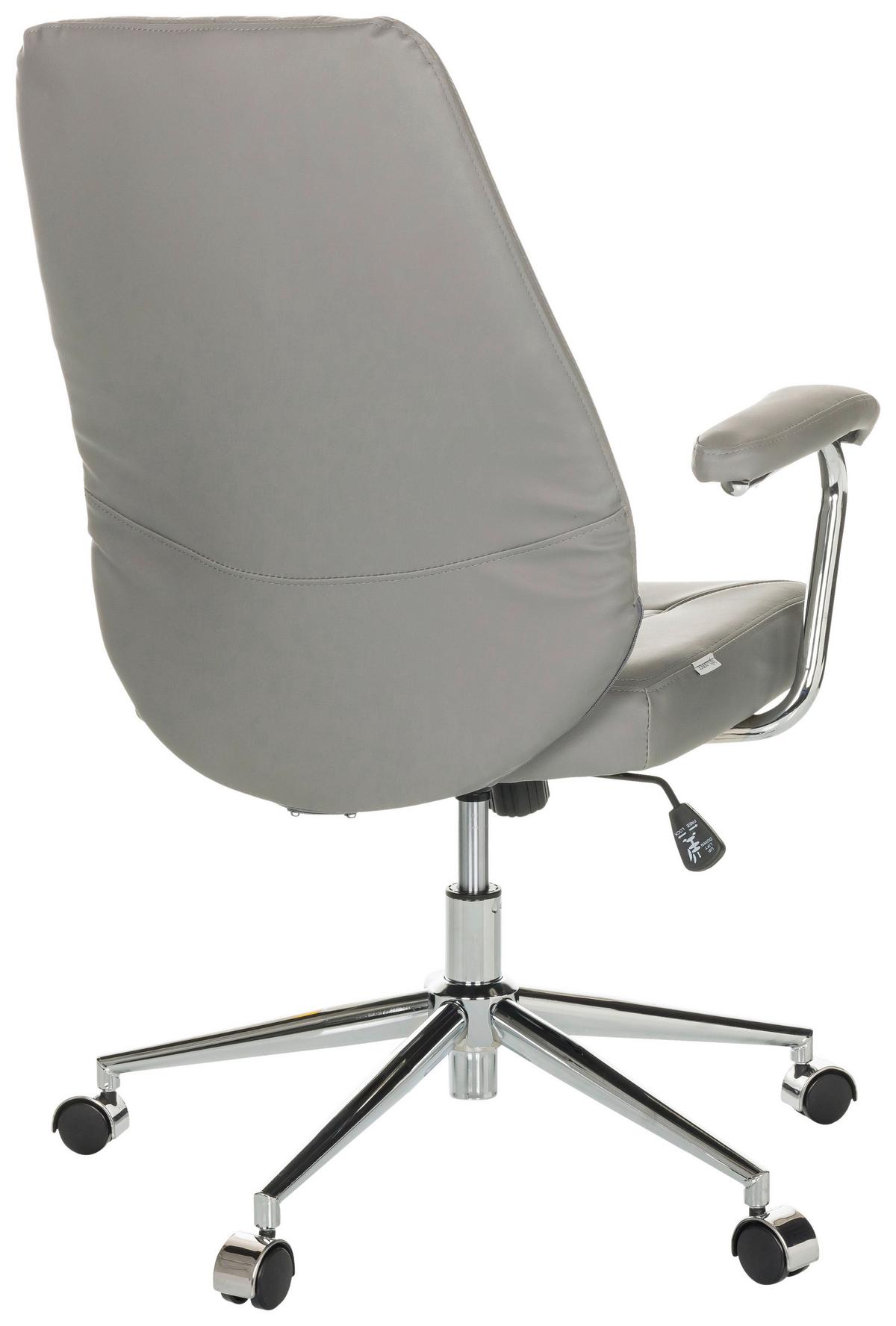 Drehstuhl Theo I - Schwarz/Grau, Basics, Leder/Kunststoff (68/96-103/68cm) - MID.YOU