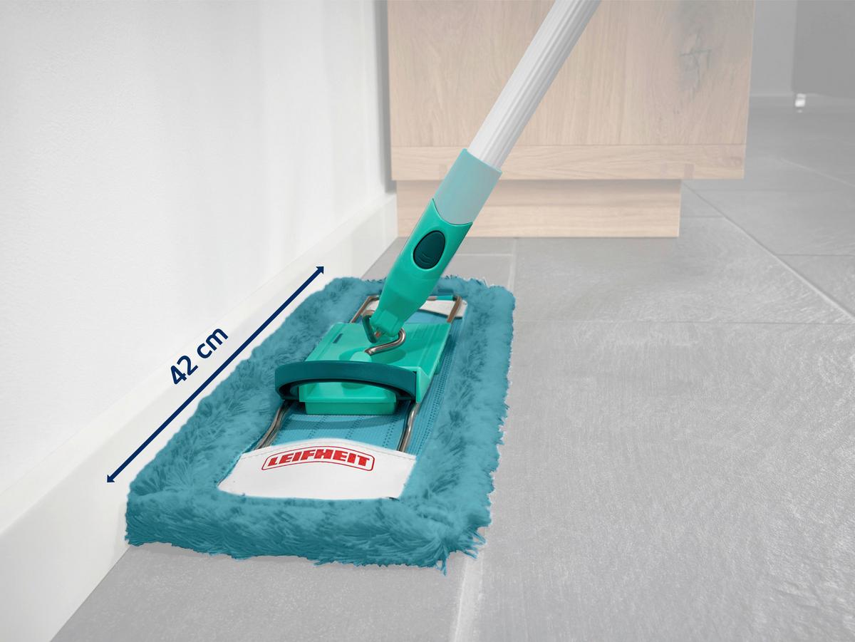 Wischbezug 55118 Profi XL Static Plus - Türkis, Basics, Kunststoff (42cm) - Leifheit