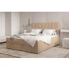 Boxbett Paris Lf: 160x200 Beige - Beige/Schwarz, MODERN, Holz/Kunststoff (160/200cm) - MID.YOU