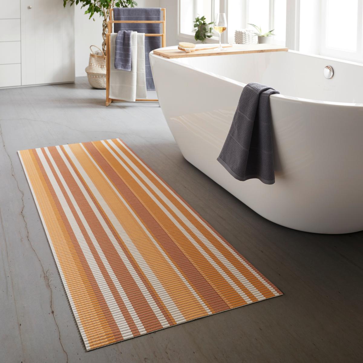 PODLOŽKA PROTI KĹZANIU STRIPE - hnedá/modrá, textil (65/180cm) - Mömax