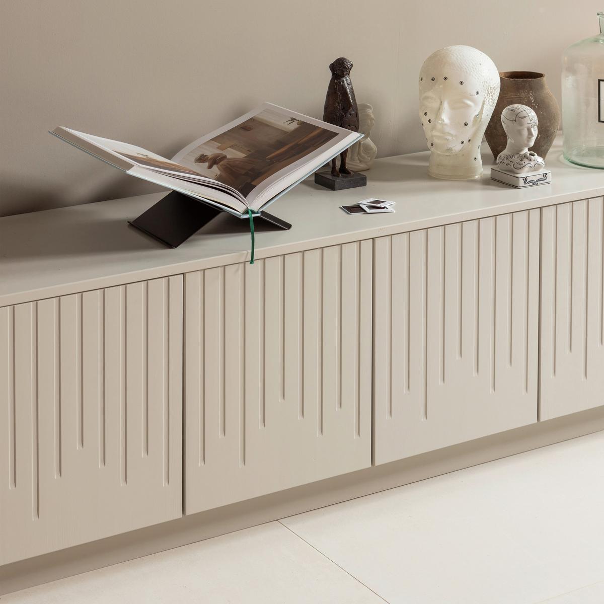 Lowboard Pencil Hellgrau B: 180cm - Hellgrau, Design, Holz (180/52/40cm) - Livetastic