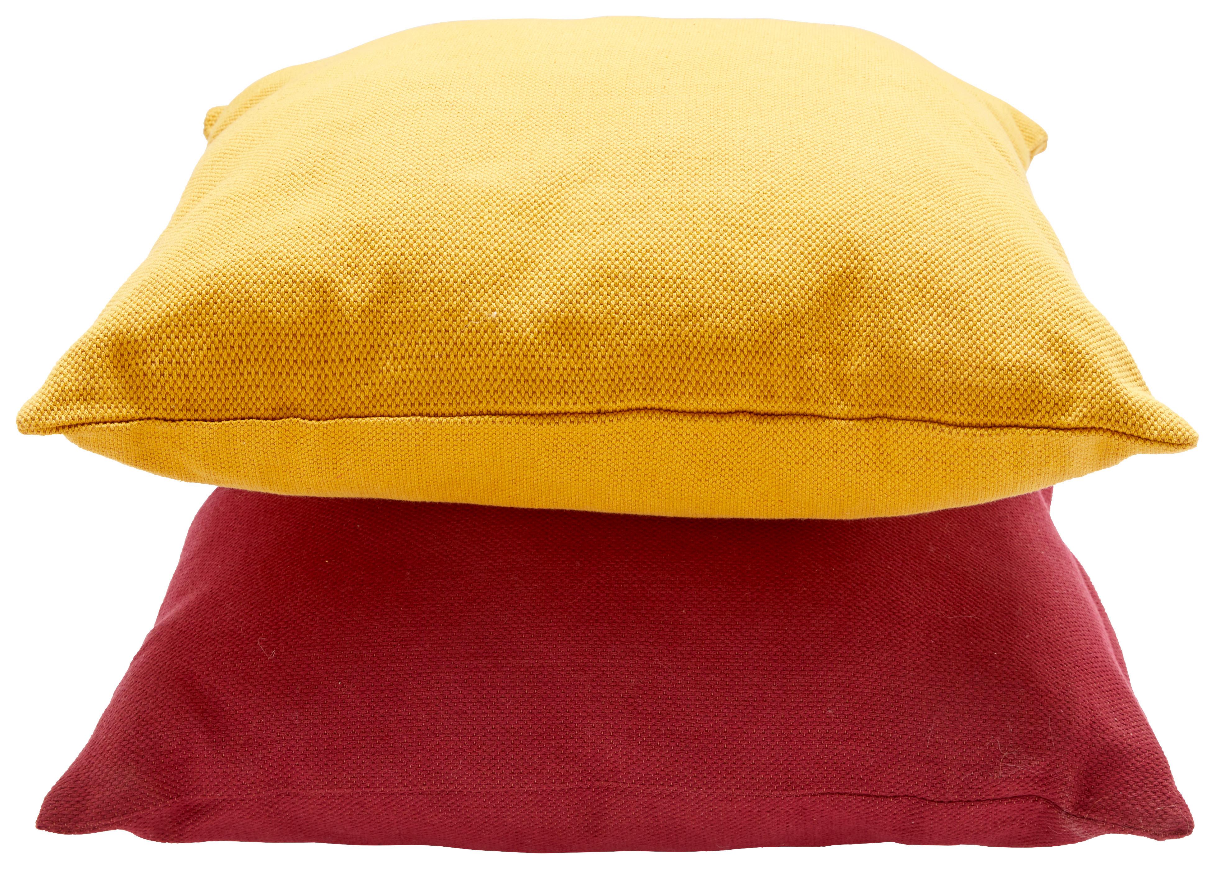 DEKORAČNÝ VANKÚŠ Chris, 50/50cm, červená - bordová, Modern, textil (50/50cm) - Premium Living