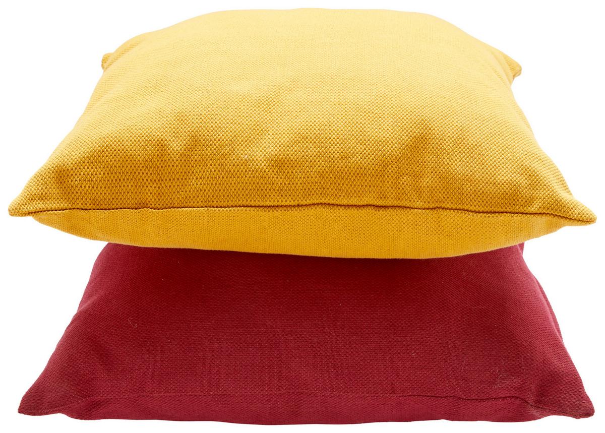 DEKORAČNÍ POLŠTÁŘ Chris, 50/50cm, červená - bordeaux, Moderní, textil (50/50cm) - Premium Living