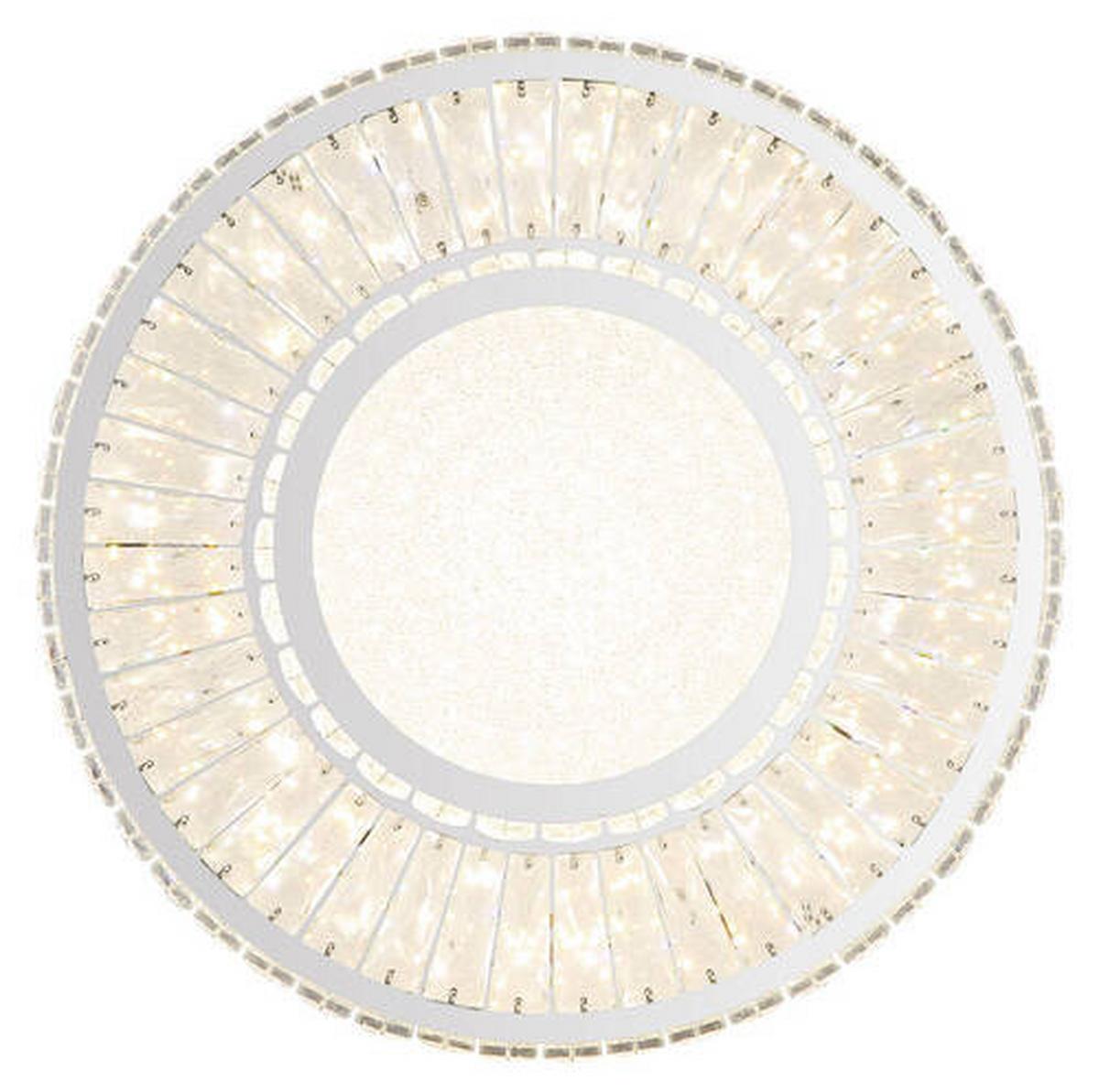 Led Mennyezeti Lámpa 67162-50d - krómszínű/átlátszó, Konventionell, Üveg/fém (50/17,3cm) - Globo