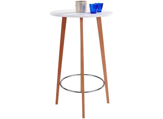 Barový Stôl Levi - prírodné farby/biela, Moderný, kov/drevo (60/110cm) - Ombra Barový Stôl Levi - prírodné farby/biela, Moderný, kov/drevo (60/110cm) - Ombra