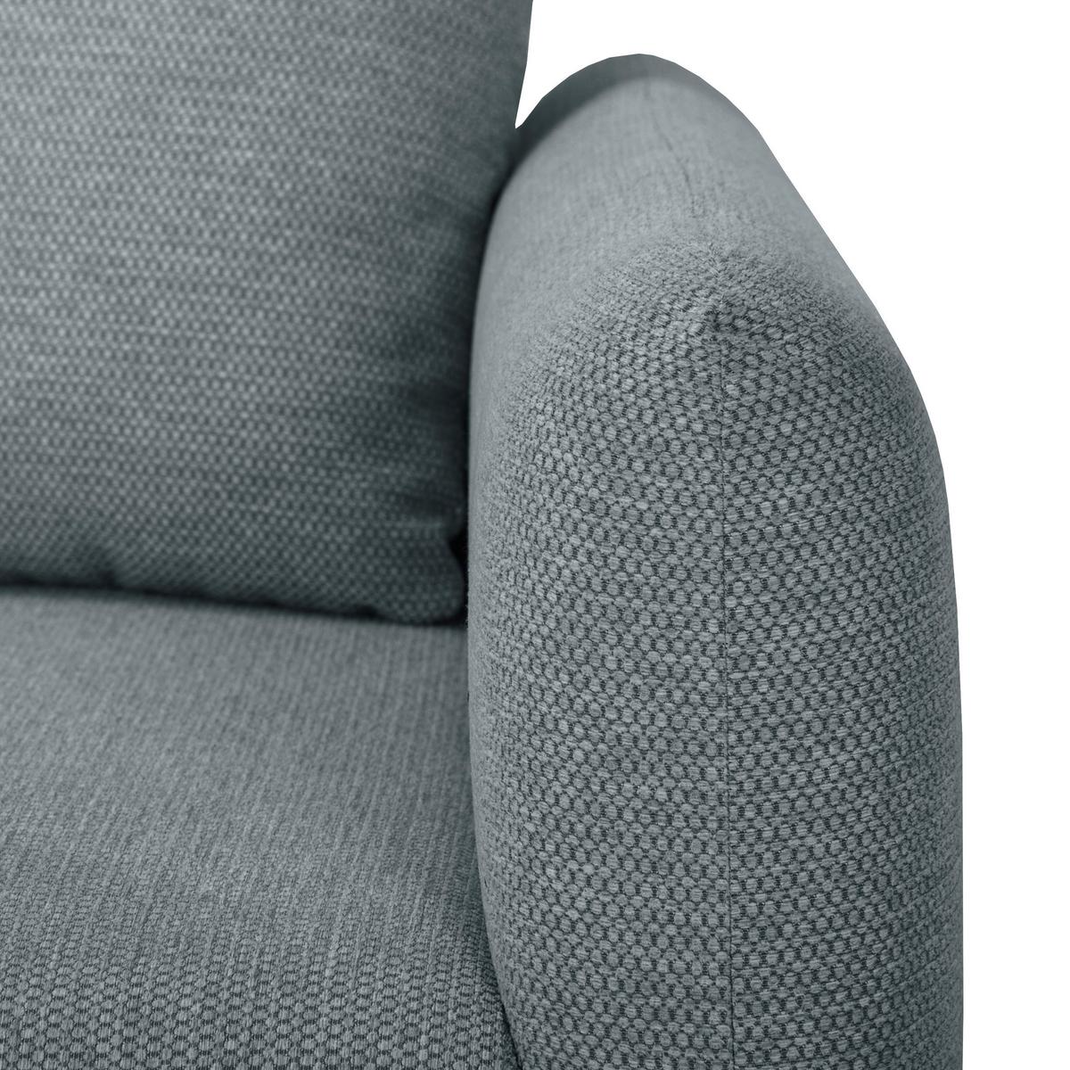 2-sitzer-sofa Aladin Grau - Schwarz/Grau, Basics, Textil (161,5/89/89cm) - P & B