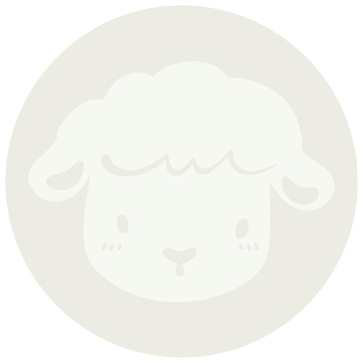 Gyerekszőnyeg Lotti Átmérő Kb. 80cm - fehér, Romantik / Landhaus, textil (80cm) - BUNINO