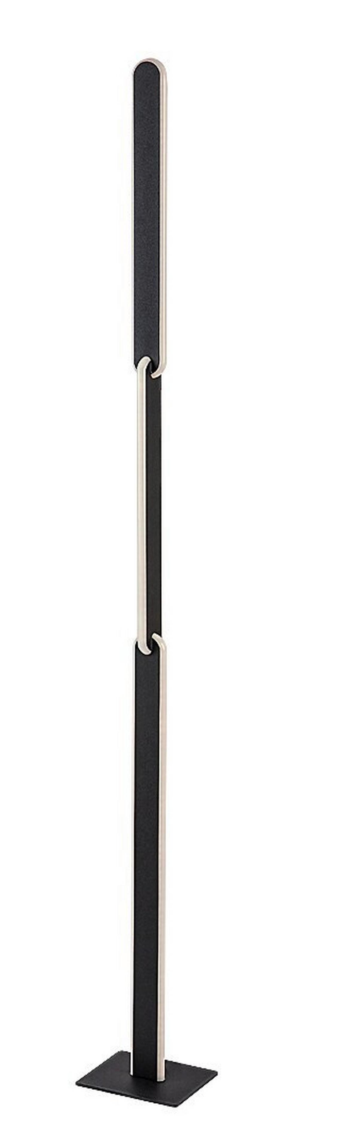 STOJACIA LAMPA SINDRI - čierna/biela, Design, kov/plast (15/132/12cm)