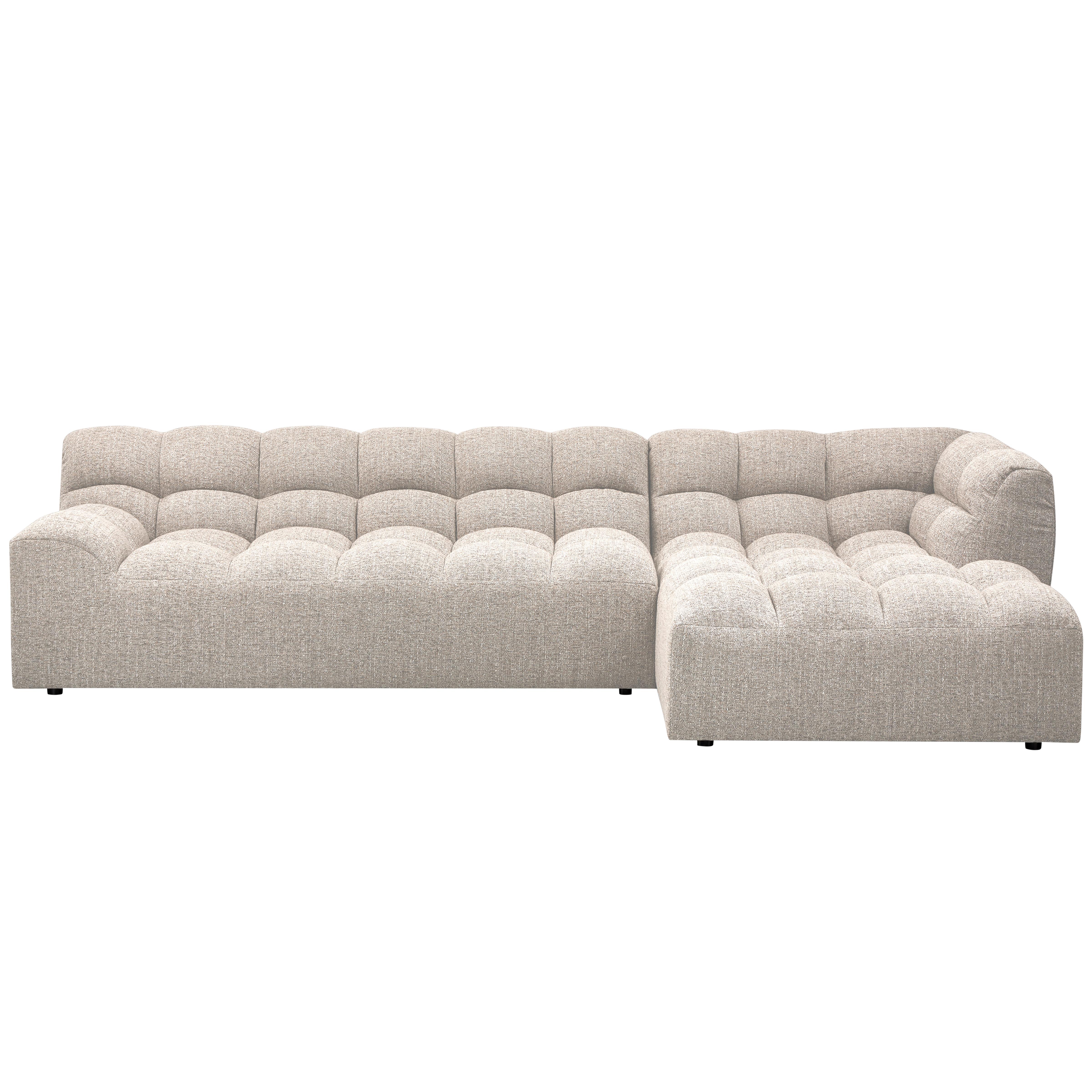 Ecksofa Allure Naturfarben S: 324x165cm - Schwarz/Naturfarben, Design, Textil (324/165cm) - Livetastic