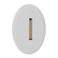 Led-wandleuchte 78410w Avery - Dunkelbraun/Weiß, Design, Holzwerkstoff/Kunststoff (20,5/5cm) - Globo