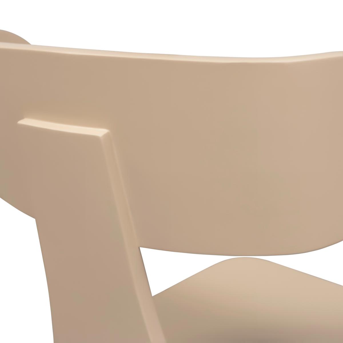 Stuhl-Set Form Sandfarben B: 50 cm - Sandfarben, Design, Holz/Metall (50/77,5/52cm) - Livetastic