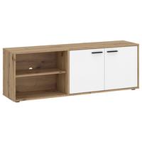 Tv-element Wilma B: 140 Cm - Weiß/Eiche Artisan, Trend, Holzwerkstoff (140/50/40cm)
