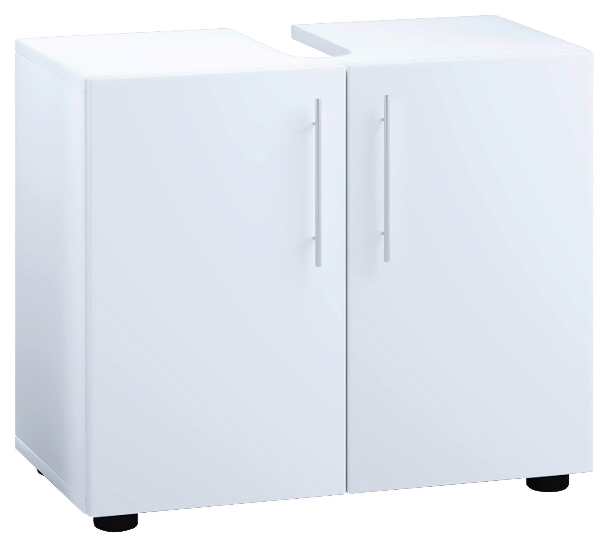 Waschbeckenunterschrank Flandu II B: 60,2cm Weiß