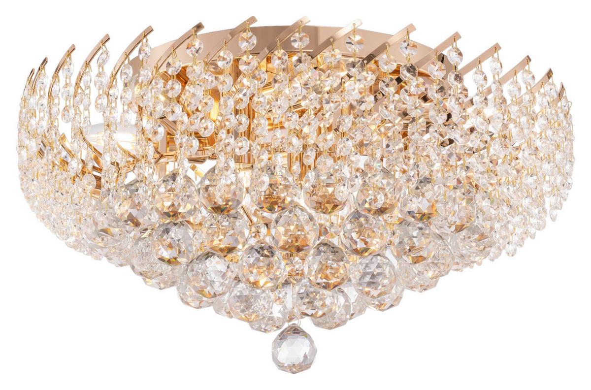 Kronleuchter Karolina - Goldfarben, Trend, Glas/Metall (51/24,5/51cm) - MAYTONI