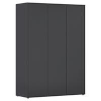Drehtürenschrank Nabila Grau B: 140 cm - Grau, MODERN, Holzwerkstoff (140/194/53cm) - Rauch Möbel