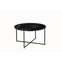 Couchtisch Schwarz D: 80 Cm - Schwarz, Design, Glas/Metall (80/80/45cm) - Livetastic