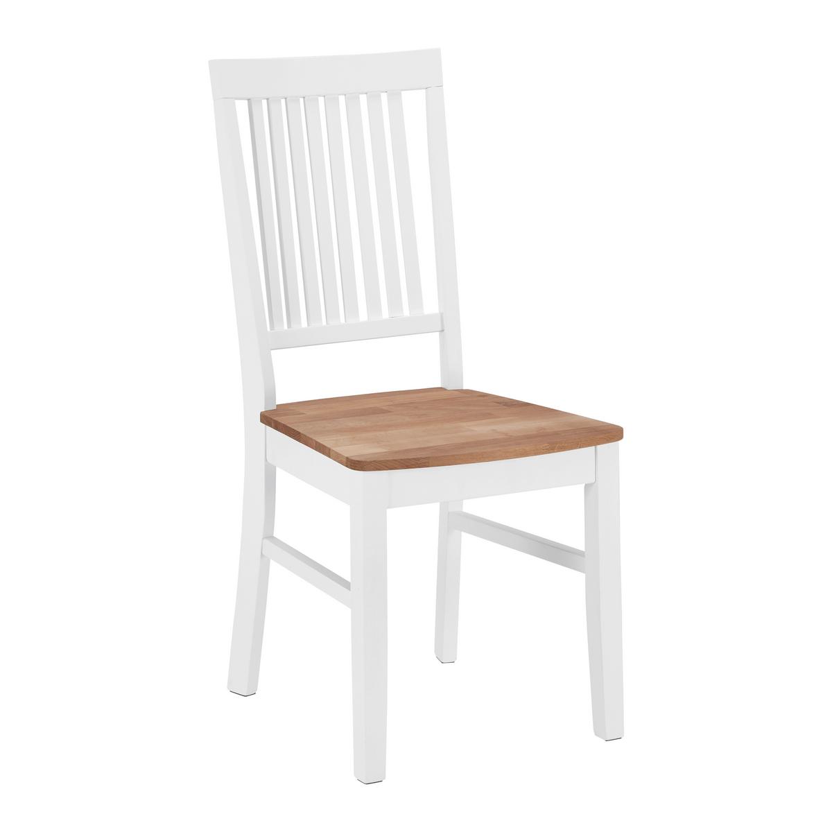 Sada židlí ANTALIA bílá - bílá/přírodní barvy, Moderní, dřevo (44/98/59cm) - P & B