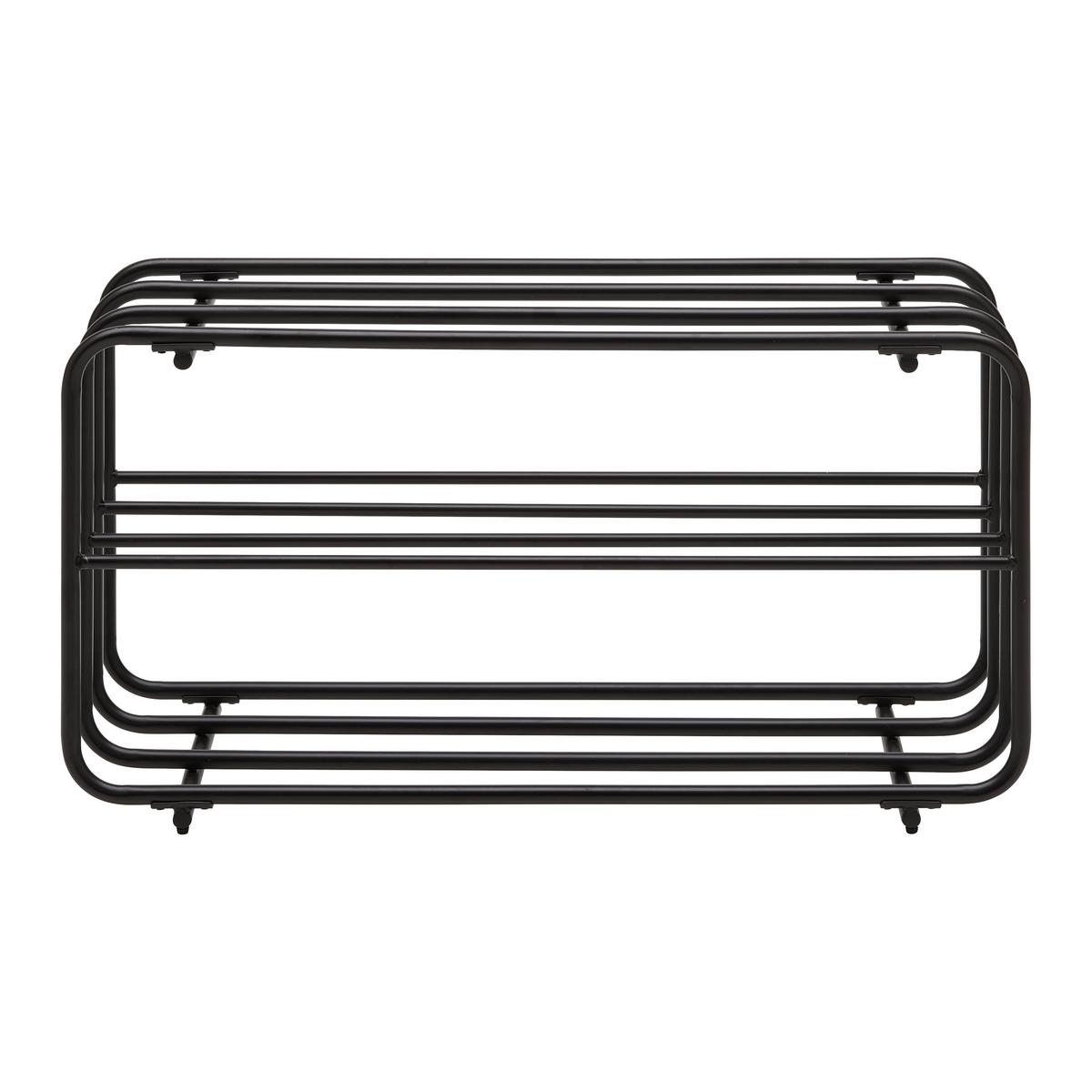 REGÁL NA TOPÁNKY PIPE -EXKLUSIV- - čierna, Modern, kov (80/42/30cm) - Mömax