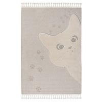 Flachwebteppich My Fano 396 Cats 160x230 - Multicolor/Grau, Basics, Textil (160/230cm) - Obsession