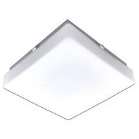 LED-Deckenleuchte L: 25 cm mit Milchglas - Weiß, Basics, Glas/Metall (25/25/8cm) - Näve