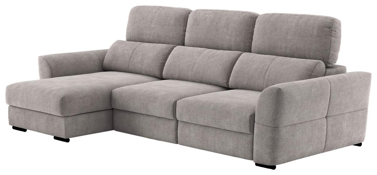 Ecksofa Meran, Taupe S: 216x262 Cm - Taupe, KONVENTIONELL, Textil (216/262cm) - MID.YOU